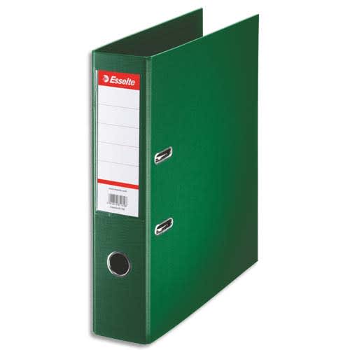 197255_d1.jpg ESSELTE Classeur à levier Standard, A4, 7,5 cm, PP, vert – Image 1