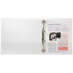 EXACOMPTA Classeur personnalisable KREACOVER 3 faces 4 anneaux Ø40 mm en D. En polypropylène Blanc. – Image 4