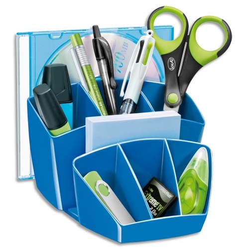 204195_d1.jpg CEP Pro Multipot Gloss 6 compartiments + 2 espace - Dimensions L14,3 x H9,3 x P15,8 cm coloris Bleu océan – Image 1