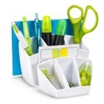 CEP Pro Multipot Gloss 6 compartiments + 2 espace - Dim. L14,3 x H9,3 x P15,8 cm coloris Blanc arctique