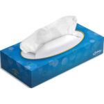 KLEENEX Boîte rectangulaire de 72 mouchoirs 3 plis - Dimensions L23 x H4,6 x P11,4 cm coloris Blanc