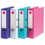 CALIPAGE Classeur à levier en polypropylène intérieur/extérieur. Dos 8 cm. A4. Coloris assortis mode.