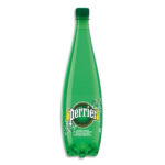 PERRIER Bouteille plastique d'eau pétillante d'1 litre minérale