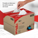 WYPALL Boîte distributrice d'essuyage X60, 200 formats - Dimensions L33 x H23,5 x P24,9 cm coloris Blanc