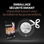 DURACELL Piles boutons lithium spéciales 2016 3V, lot de 2 (DL2016/CR2016) – Image 2