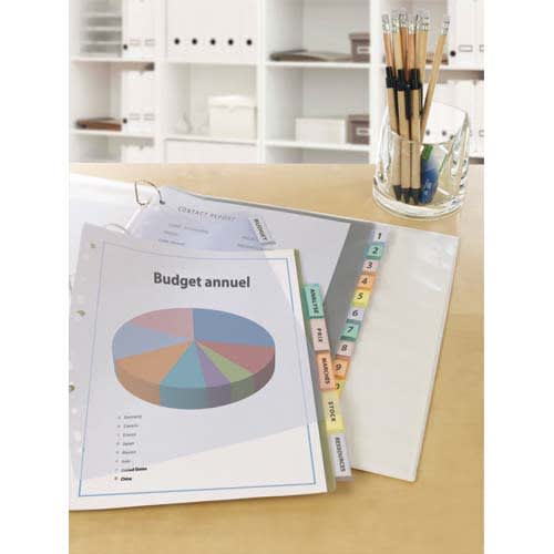 222961_d1.jpg AVERY Jeu d'intercalaires 6 positions A4 en polypropylène 18/100ème avec onglets personnalisables – Image 1