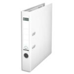 LEITZ Classeur à levier 180°, A4, 8 cm, PP, Blanc