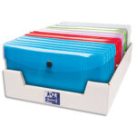 OXFORD Chemise enveloppe Hawaï, en polypropylène 3/10e. Format DL. Coloris translucides assortis