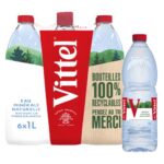 VITTEL Bouteille plastique d'eau 1 litre minérale plate – Image 2