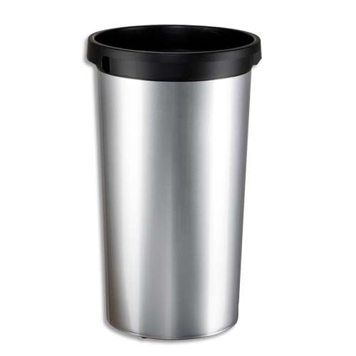 231221_d1-1.jpg VILEDA Collecteur rond Iris 50L en PP - Diamètre 38cm, hauteur 73 cm coloris Gris – Image 1