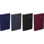 LECAS Agenda carré travers, Janvier à Décembre,1 jour par page, 14x22cm, Assortis