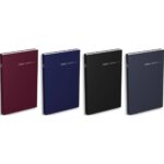 LECAS Agenda carré euros cents, Janvier à Décembre, 1 jour par page, 14x22cm, Assortis