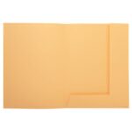 EXACOMPTA Paquet de 50 chemises pré-imprimés 2 rabats SUPER 250 en carte 210 grammes coloris bulle – Image 2