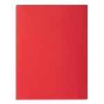 EXACOMPTA Paquet de 100 chemises ROCK'S en carte 210 grammes coloris Rouge