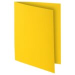 EXACOMPTA Paquet de 100 chemises ROCK'S en carte 210 grammes coloris Jaune citron – Image 2