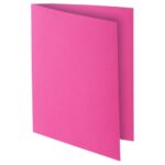 EXACOMPTA Paquet de 100 chemises ROCK'S en carte 210 grammes coloris Rose – Image 2