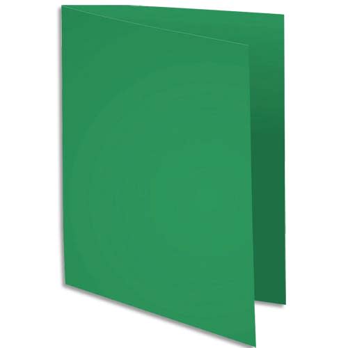235273_d1.jpg EXACOMPTA Paquet de 100 chemises ROCK'S en carte 210 grammes coloris Vert sapin – Image 1