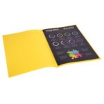 EXACOMPTA Paquet de 100 sous-chemises ROCK'S en carte 80 grammes coloris Jaune citron – Image 3