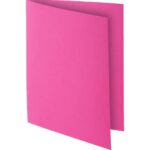 EXACOMPTA Paquet de 100 sous-chemises ROCK'S en carte 80 grammes coloris Rose – Image 2