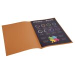EXACOMPTA Paquet de 100 sous-chemises ROCK'S en carte 80 grammes coloris coloris Havane – Image 3