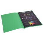 EXACOMPTA Paquet de 100 sous-chemises ROCK'S en carte 80 grammes coloris Vert sapin – Image 3