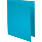 EXACOMPTA Paquet de 100 chemises SUPER 180 en carte 160 grammes coloris Bleu clair – Image 2