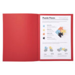 EXACOMPTA Paquet de 100 chemises SUPER 180 en carte 160 grammes coloris Rouge – Image 4
