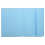 EXACOMPTA Paquet de 50 chemises 1 rabat SUPER 250 en carte 210 grammes Bleu clair – Image 2