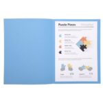 EXACOMPTA Paquet de 100 chemises SUPER 250 en carte 210 grammes coloris Bleu vif – Image 4