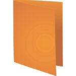EXACOMPTA Paquet de 100 chemises SUPER 250 en carte 210 grammes coloris Orange – Image 2
