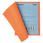 EXACOMPTA Paquet de 100 chemises SUPER 250 en carte 210 grammes coloris Orange – Image 3