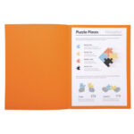 EXACOMPTA Paquet de 100 chemises SUPER 250 en carte 210 grammes coloris Orange – Image 4