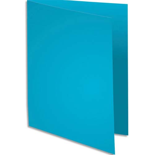 235611_d1.jpg EXACOMPTA Paquet de 100 chemises SUPER 250 en carte 210 grammes coloris Bleu clair – Image 1
