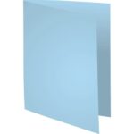 EXACOMPTA Paquet de 100 chemises SUPER 250 en carte 210 grammes coloris Bleu clair – Image 2