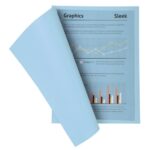 EXACOMPTA Paquet de 100 chemises SUPER 250 en carte 210 grammes coloris Bleu clair – Image 3