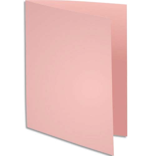 235636_d1.jpg EXACOMPTA Paquet de 100 chemises SUPER 250 en carte 210 grammes coloris Rose – Image 1