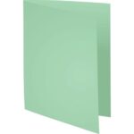 EXACOMPTA Paquet de 100 chemises SUPER 250 en carte 210 grammes coloris Vert clair – Image 2