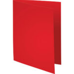 EXACOMPTA Paquet de 100 chemises SUPER 250 en carte 210 grammes coloris Rouge – Image 2