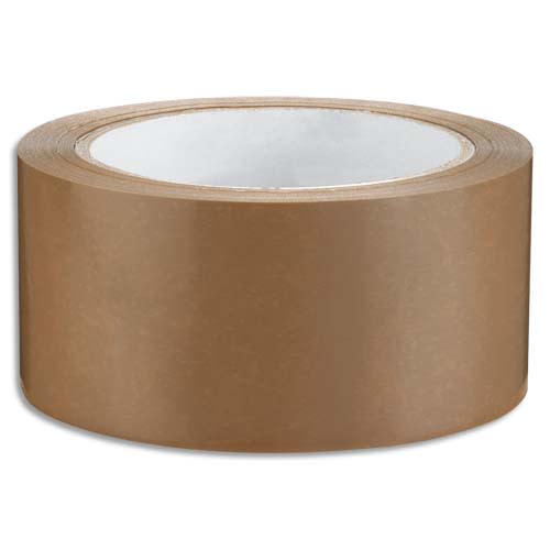 237033_d1-1.jpg Adhésif d'emballage en PVC 53 microns - H50 mm x L66 mètres Havane – Image 1