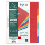 EXACOMPTA Jeu d'intercalaires 6 positions en carte lustrée 3/10e format A4 225g – Image 2