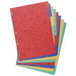 EXACOMPTA Jeu d'intercalaires 8 positions en carte lustrée 3/10e format A4 225g – Image 2