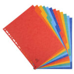 EXACOMPTA Jeu d'intercalaires 12 positions en carte lustrée 3/10e format A4 225g – Image 2