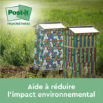 POST-IT Pack de 12 blocs Z -Notes Jaunes 100 feuilles 76x76mm 100% recyclées avec dévidoir offert – Image 4