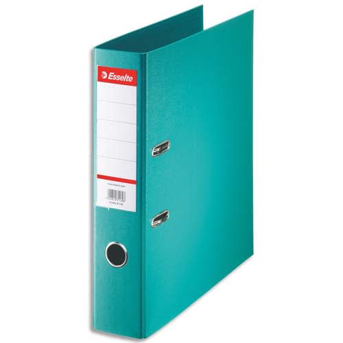 252877_d1.jpg ESSELTE Classeur à levier Standard, A4, 7,5 cm, PP, turquoise – Image 1