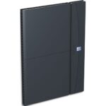 OXFORD Agenda Office Janvier à Décembre grille Like Work SCRIBZEE - Format 21x29,7cm Gris élast Noir