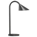 UNILUX Lampe LED Sol, tête orientable. Coloris Noir. Dim. tête : 14 cm, socle : 14 cm, hauteur : 45 cm