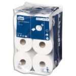 TORK Distributeur papier toilette en rouleau SmartOne Blanc en ABS - Diamètre 27,9 cm, profondeur 15,6 cm – Image 4