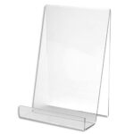 DEFLECTO Chevalet pour documents A5 à poser. En PMMA. vertical. Dim. L19 x H15,1 x P12,5 cm