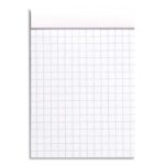 RHODIA Bloc de direction 160 pages n°11 7,4x10,5cm 5x5. Couverture Blanche