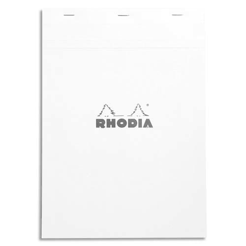 274424_d1-1.jpg RHODIA Bloc de direction 160 pages n°18 21x29,7cm 5x5. Couverture Blanche – Image 1